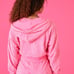 Forever 21 x Barbie Women Pink Floral Jacquard Cropped Zip Athletic Hoodie L