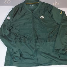 Nike Mens Green Bay Packers Sideline Shield Bomber Jacket Green Size 3XLarge