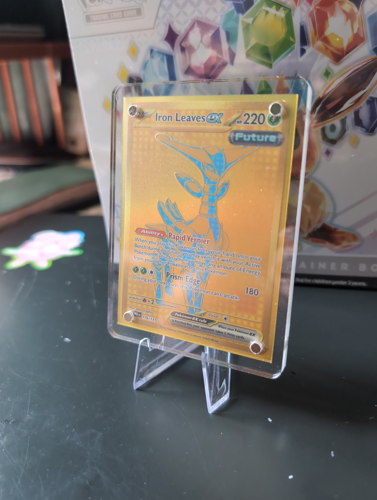 Pokemon S & V Iron Leaves ex Card