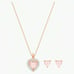 SWAROVSKI EARRINGS & PENDANT NECKLACE