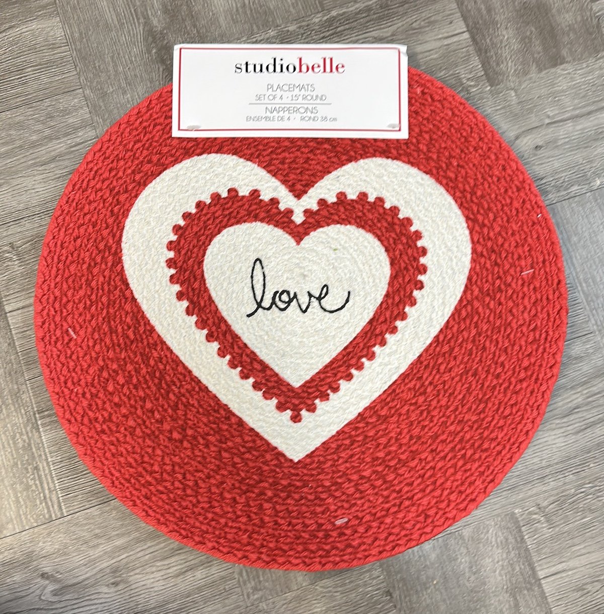 RED Valentines Love Placemats