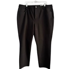 NWT Talbots Soho 5 Pocket Straight Leg Black Ponte Knit Slimming Pants Size 22WP
