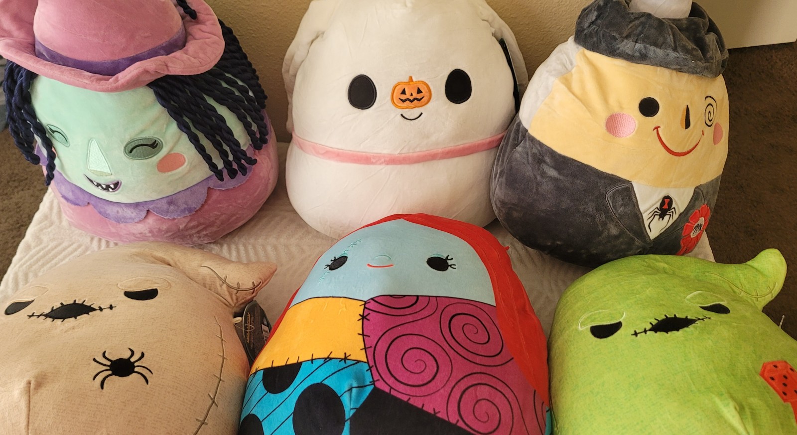 Squishmallows Halloween Lot of 6 Nightmare Before Christmas Plush 13 Inch New