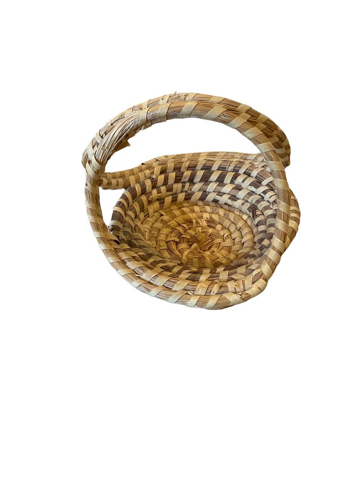 Vintage handmade sweet grass baskets