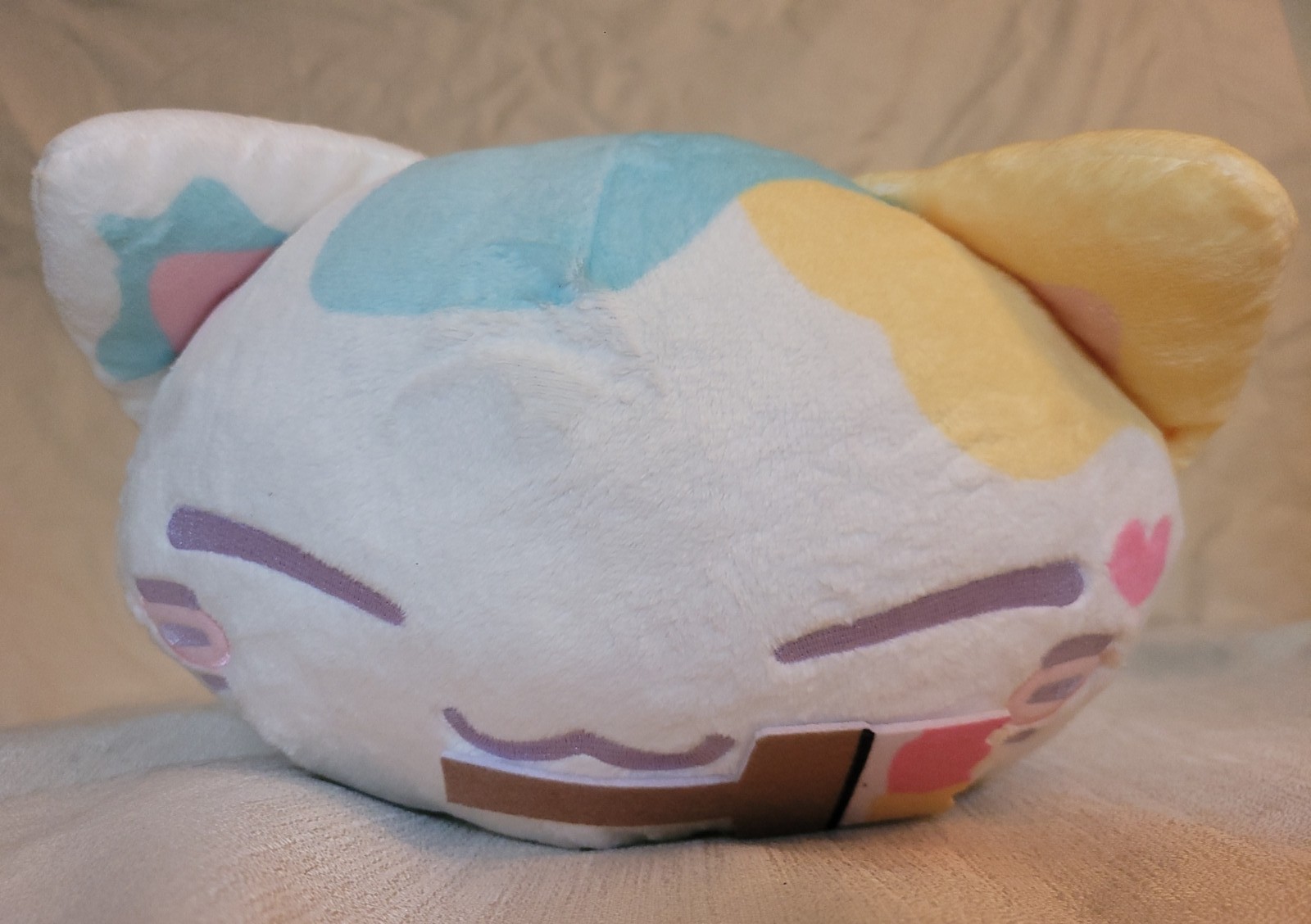 FurRyu TOREBA EXCLUSIVE Nemuneko Paint Plushie - Blue Yellow Pink