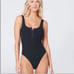 L*Space Womens Size Small Ribbed Float One Piece Swimsuit