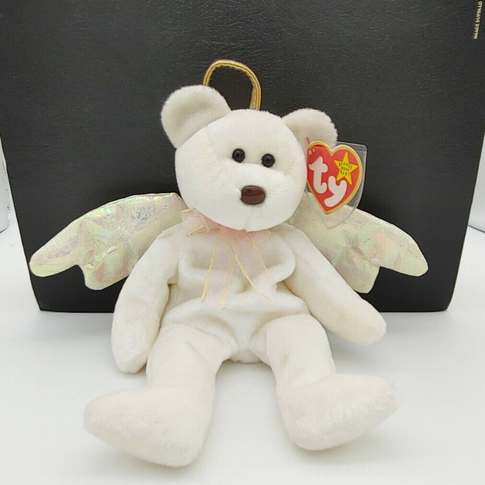 RARE Ty Beanie Baby HALO- with ERRORS!! Sealed and stored since new!!