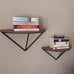 2 Set Half Round Floating Shelves