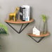 2 Set Half Round Floating Shelves