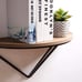 2 Set Half Round Floating Shelves
