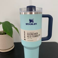 Stanley 40 oz Stainless Steel H2.0 Flowstate Quencher Tumbler WATERCOLOR BLUE