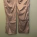 Burberry London Flare Trousers Khaki Cargo Scrunched Sides 90s Y2K Pants Sz 8