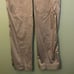 Burberry London Flare Trousers Khaki Cargo Scrunched Sides 90s Y2K Pants Sz 8