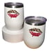 Stylish Insulated Tumblers Set (2) w/ Leopard Heart/Lips Design Stainless Steel