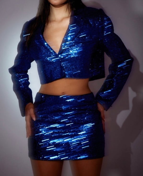 SLA the label sequin skirt