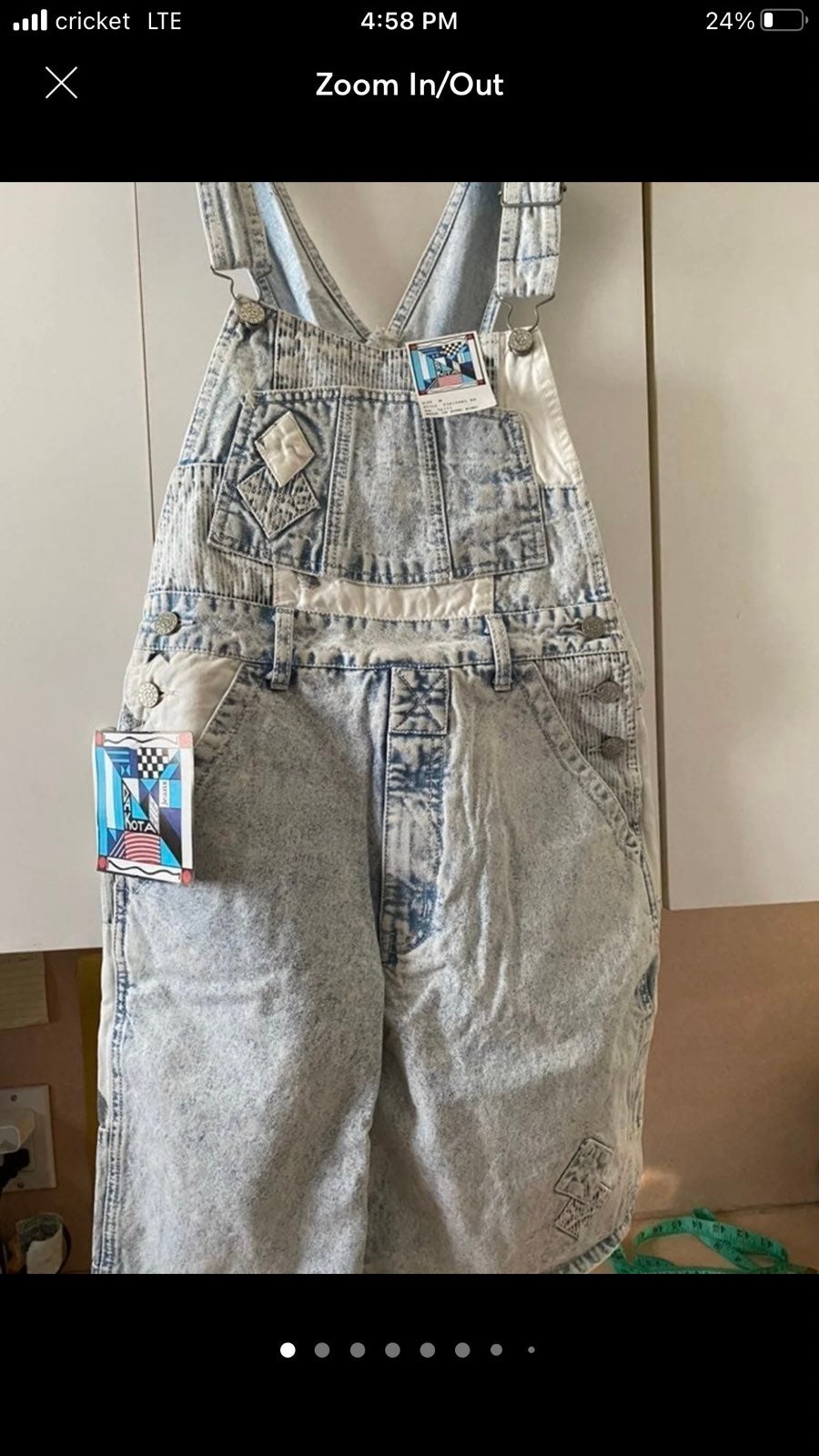 overall shorts dakota blue vintage 90s