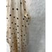 Anne Lewin Vintage Creme w/ Blac Polka Dot Silk Maxi Dress Slip Nightgown large
