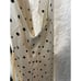 Anne Lewin Vintage Creme w/ Blac Polka Dot Silk Maxi Dress Slip Nightgown large