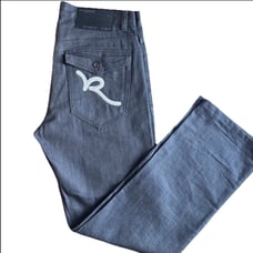 Y2K Rocawear Jeans Men’s Size 34 Loose Fit Dark Gray HipHop Skater Grunge
