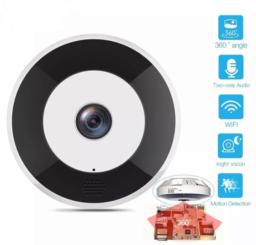 WiFi Panoramic spy surveillance Camera