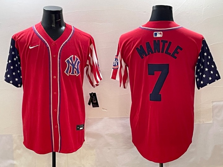 Micky Mantle Red 2025 City Connect Limited Men's Jersey