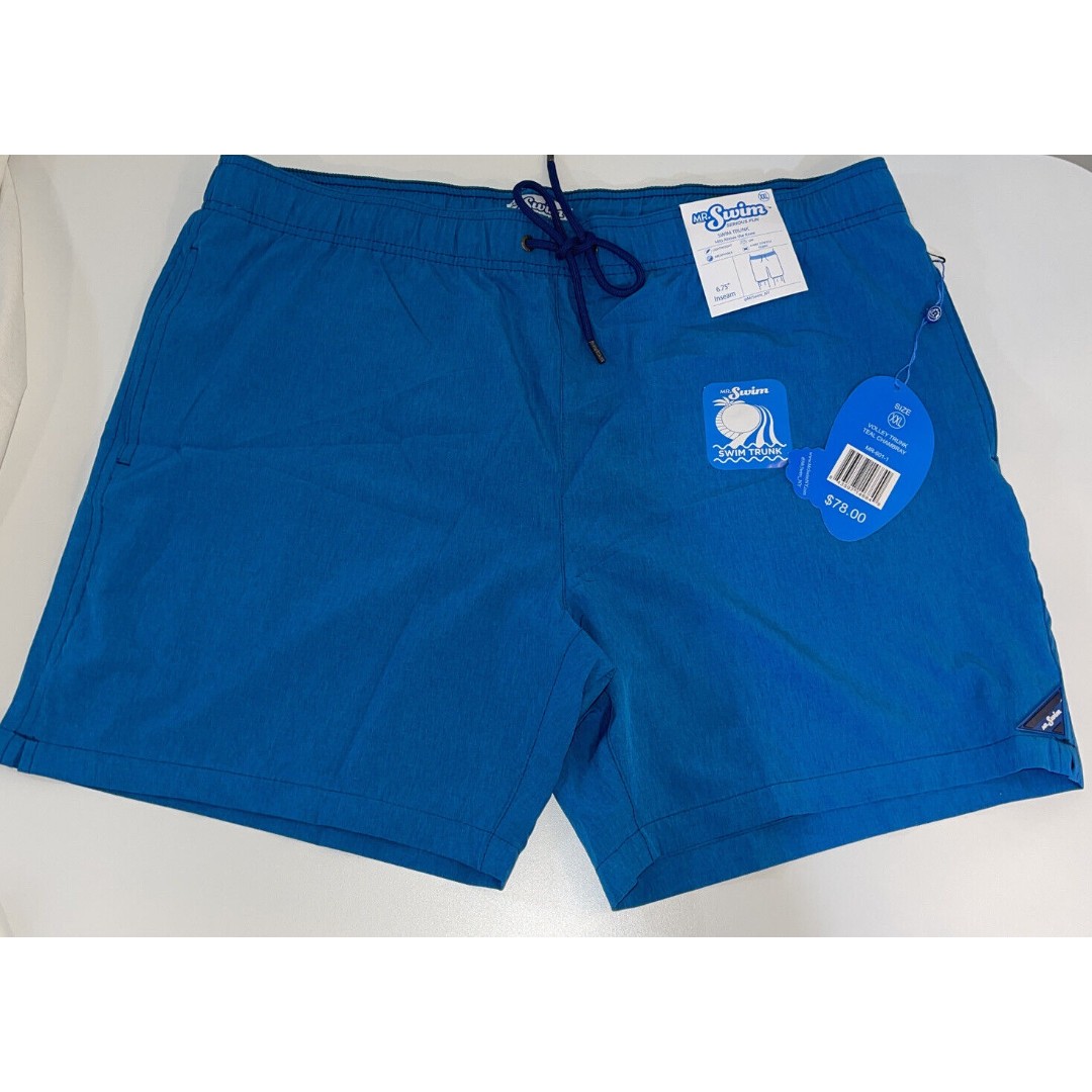 Mr Swim Volley Trunk Teal Chambray size XXL