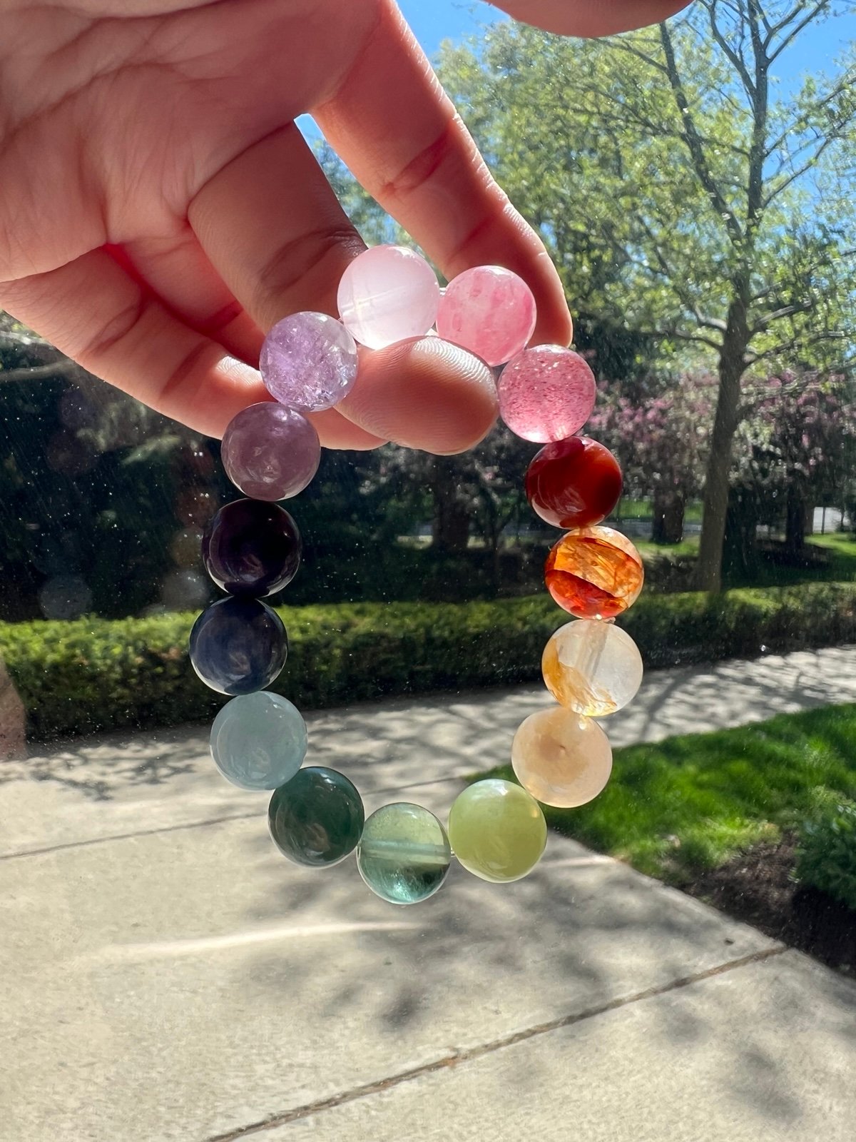 rainbow diy crystal Bracelet