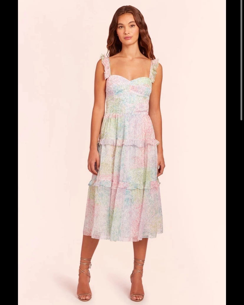 Amanda Uprichard floral midi dress