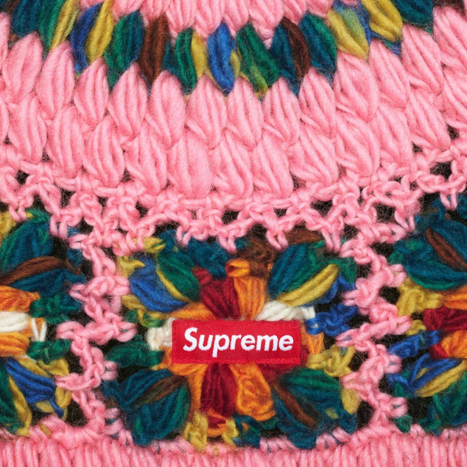 Supreme Crochet Beanie Pink New - Hats