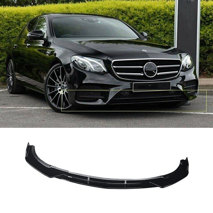 For 2016-2020 BenZ E-class W213 Front Lip Kit PG Style Gloss Black Brand Ne