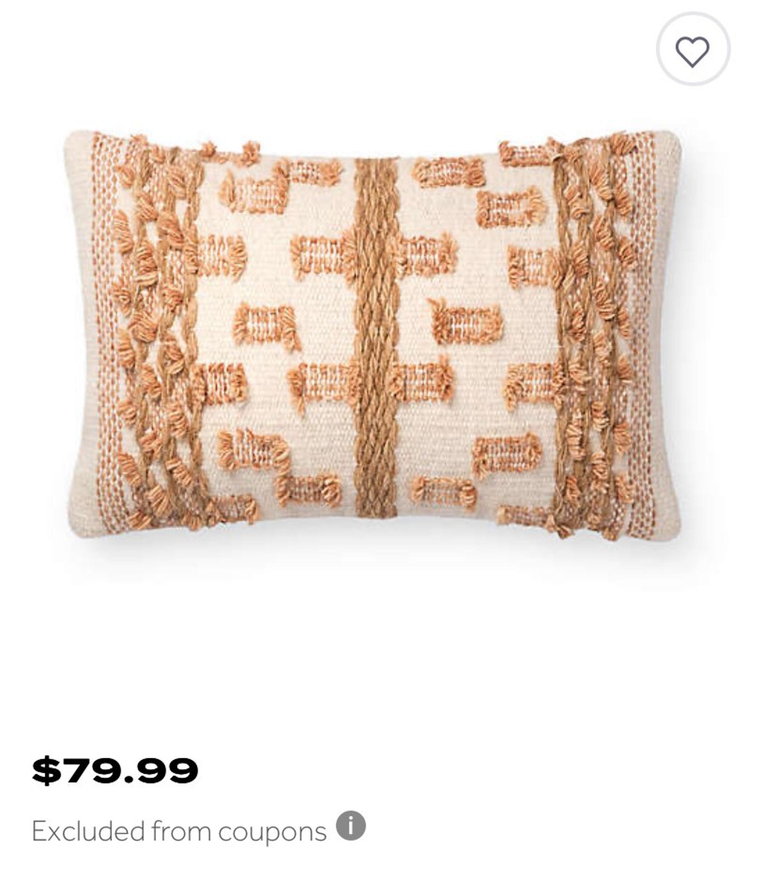 Magnolia homes beautiful neutral lumbar pillow