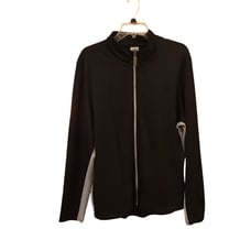 Alo Cool Fit Black Men’s Full Zip Warm Up Size Large