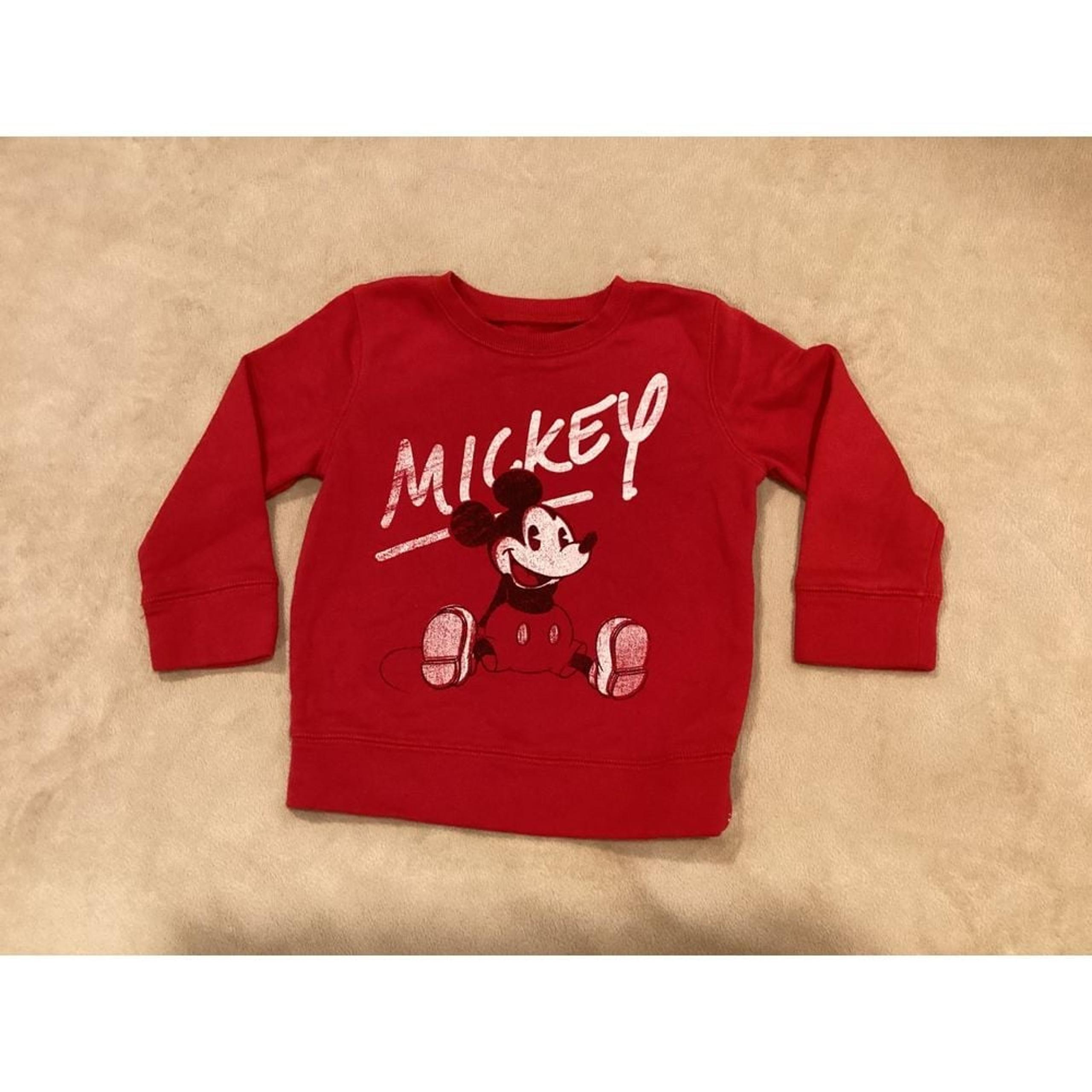 Disney Jumping Beans Size 2T crewneck fleece with vintage Mickey Mouse logo