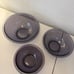 Set of 3 Purple Violet Amethyst Glass Mixing Bowls (322 323 325) READ DESCRIPT.