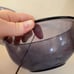 Set of 3 Purple Violet Amethyst Glass Mixing Bowls (322 323 325) READ DESCRIPT.