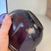 Set of 3 Purple Violet Amethyst Glass Mixing Bowls (322 323 325) READ DESCRIPT.