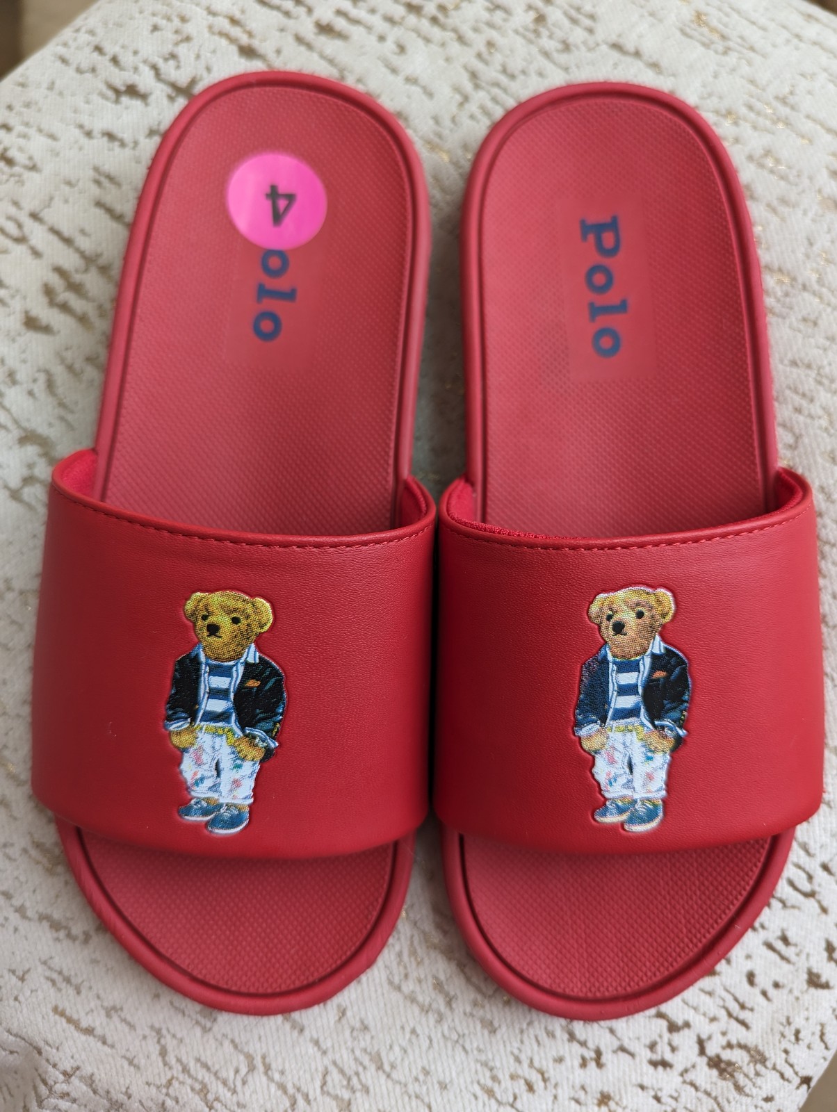 Polo Ralph Lauren flip flops slides for kids