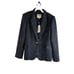 New L'AGENCE Womens 12 Marie Blue Tweed Metallic Blazer Jacket