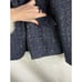 New L'AGENCE Womens 12 Marie Blue Tweed Metallic Blazer Jacket