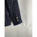 New L'AGENCE Womens 12 Marie Blue Tweed Metallic Blazer Jacket