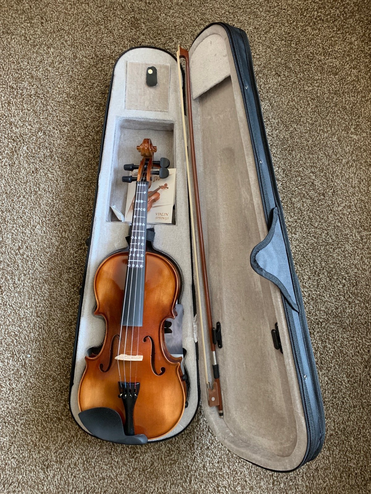 New 4/4 Violin Mendini MV400