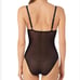Le Mystere Black Modern Mesh Bodysuit Size 32B