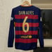 2015 Barcelona Dani Alves long sleeve soccer jersey