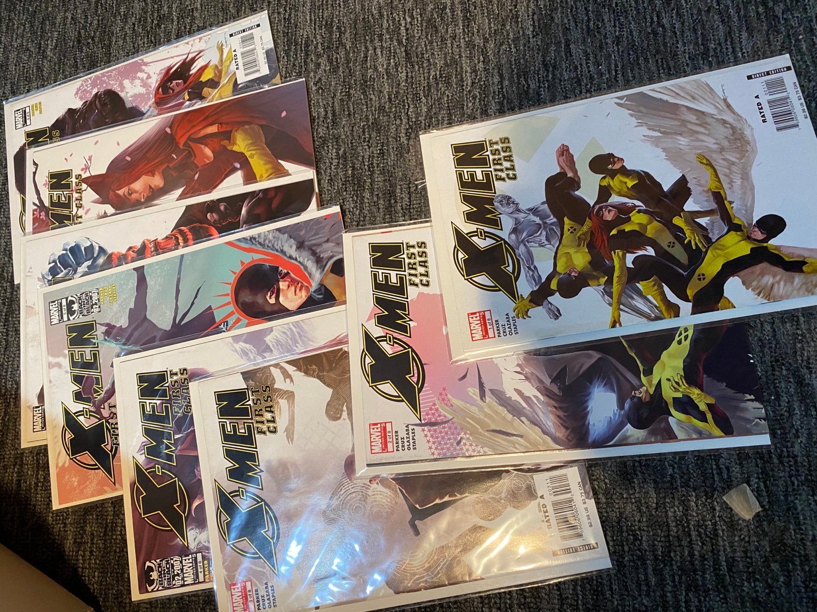 X-Men First Class Issues 1-8 Marlo Djurdjevic Covers complete