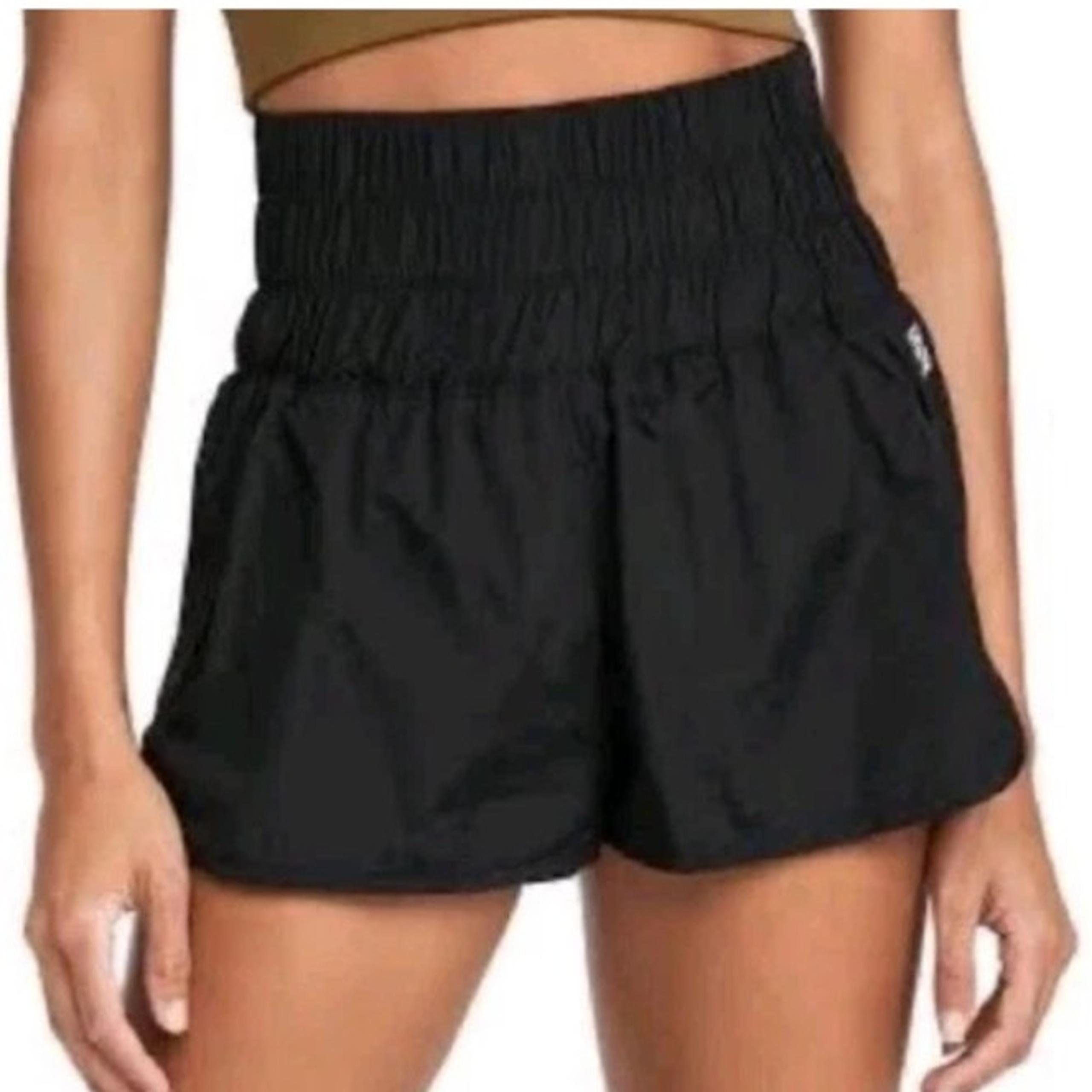 Free People Movement The Way Home Shorts Sz Large Speed Up Black Lined Active