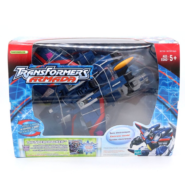 Transformers Armada THUNDERCRACKER Figure w/ Zapmaster Mini-con 2002 Hasbro NEW