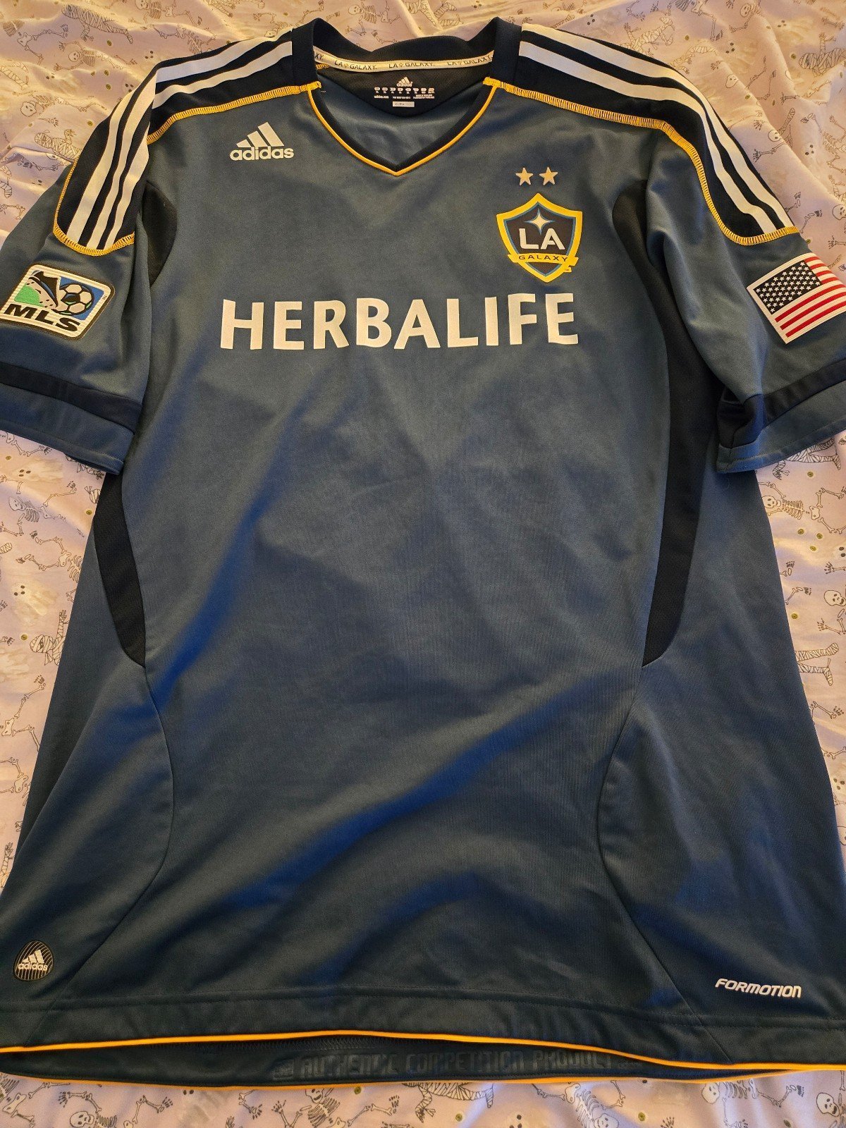David Beckham L.A Galaxy short sleeve jersey size XL Formotion Authentic