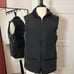 Stylish Lululemon Black Down Puffer Vest with Quilted Side Panels