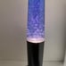 Retro GLITTER LITE F/x Lamp Silver Base Glitter Blue Liquid 18 Lava Black Base
