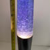 Retro GLITTER LITE F/x Lamp Silver Base Glitter Blue Liquid 18 Lava Black Base
